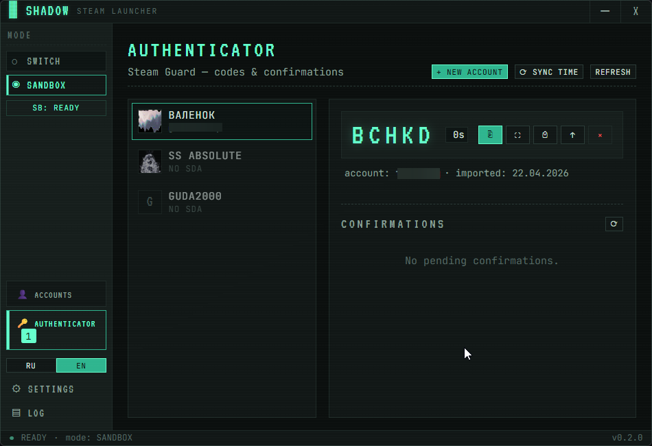 Steam Desktop Authenticator
