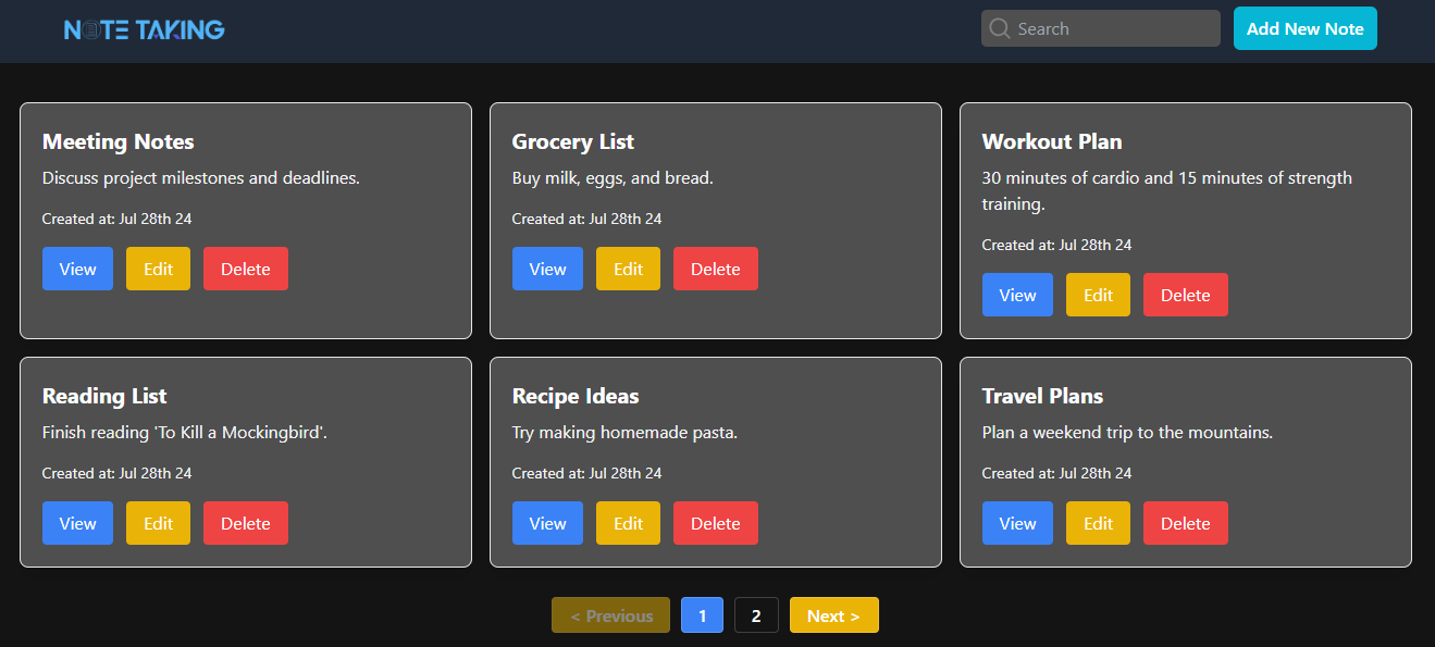 Note Writing Website GitHub - Shikha115/Note-Taking-Website: Develop a simplified web ...