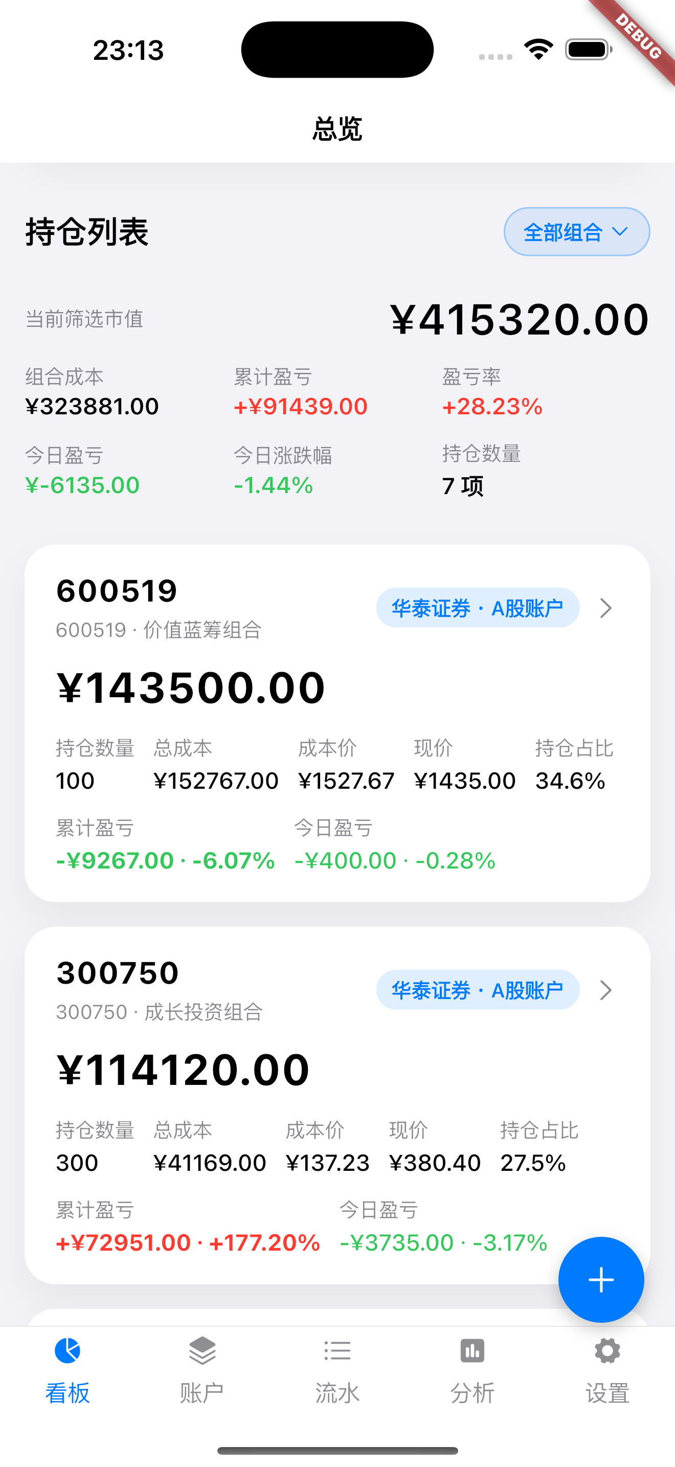 持仓情况