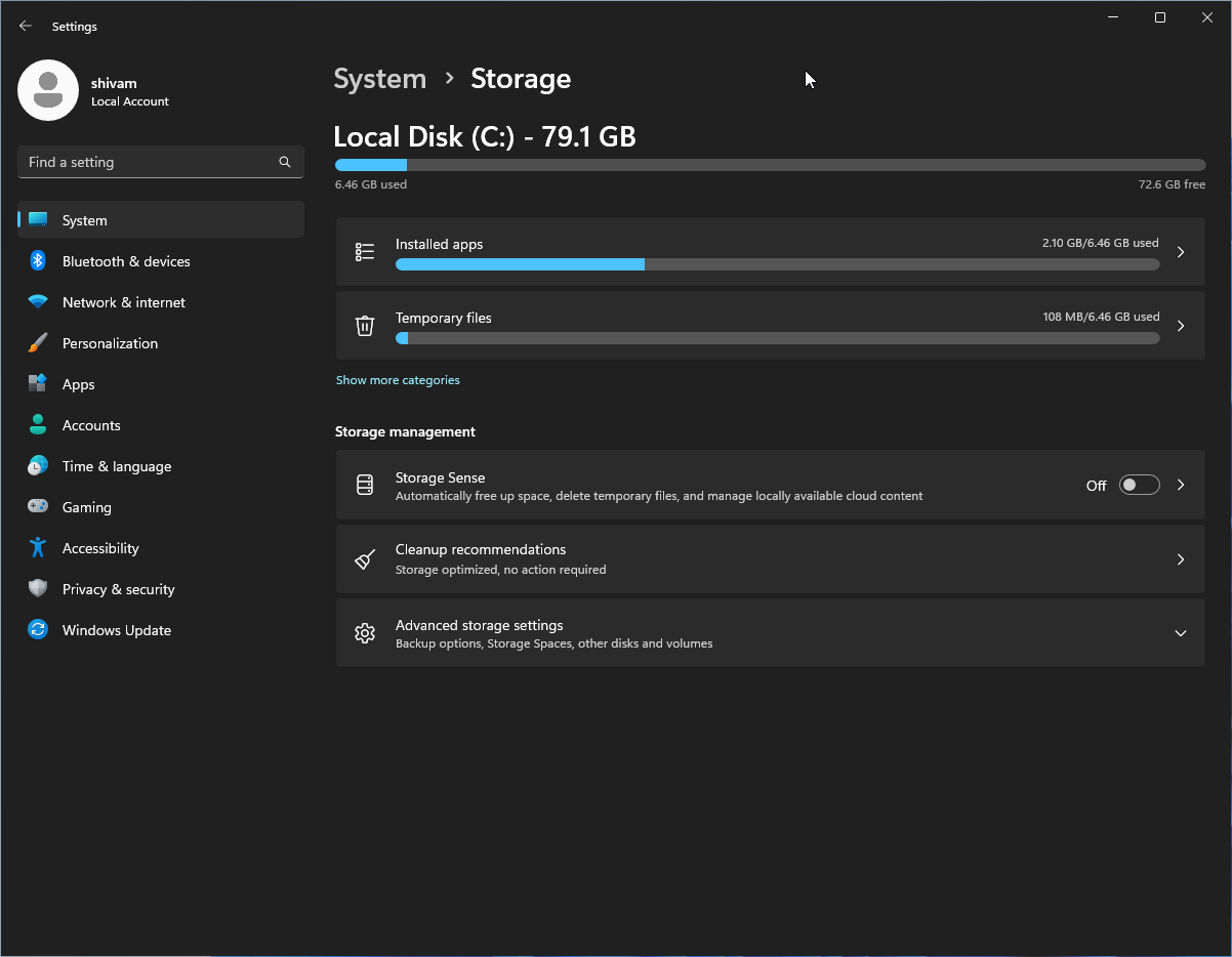 Storage-AF