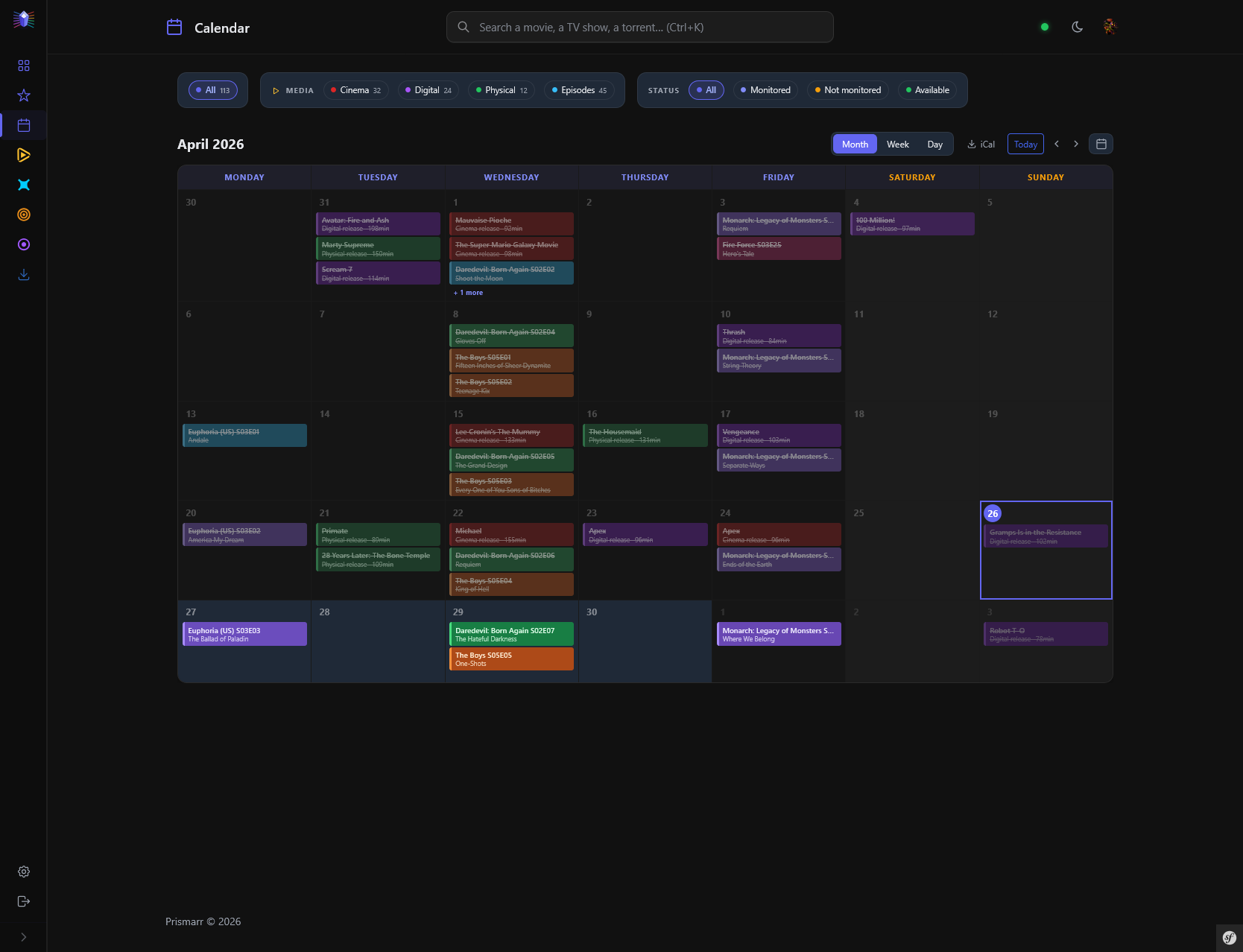 Calendar
