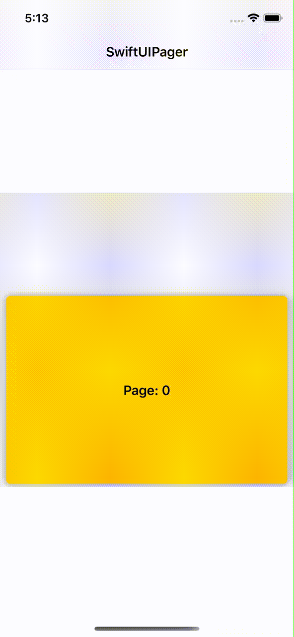 Pages positioned at the start of the horizontal pager