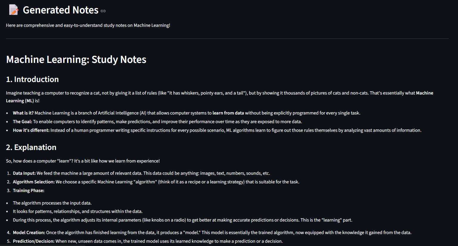 Generated Notes