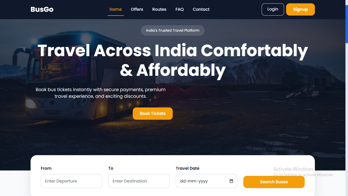 BusGo UI Preview