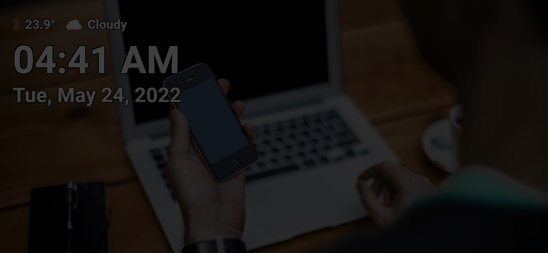 Screenshot of screensaver