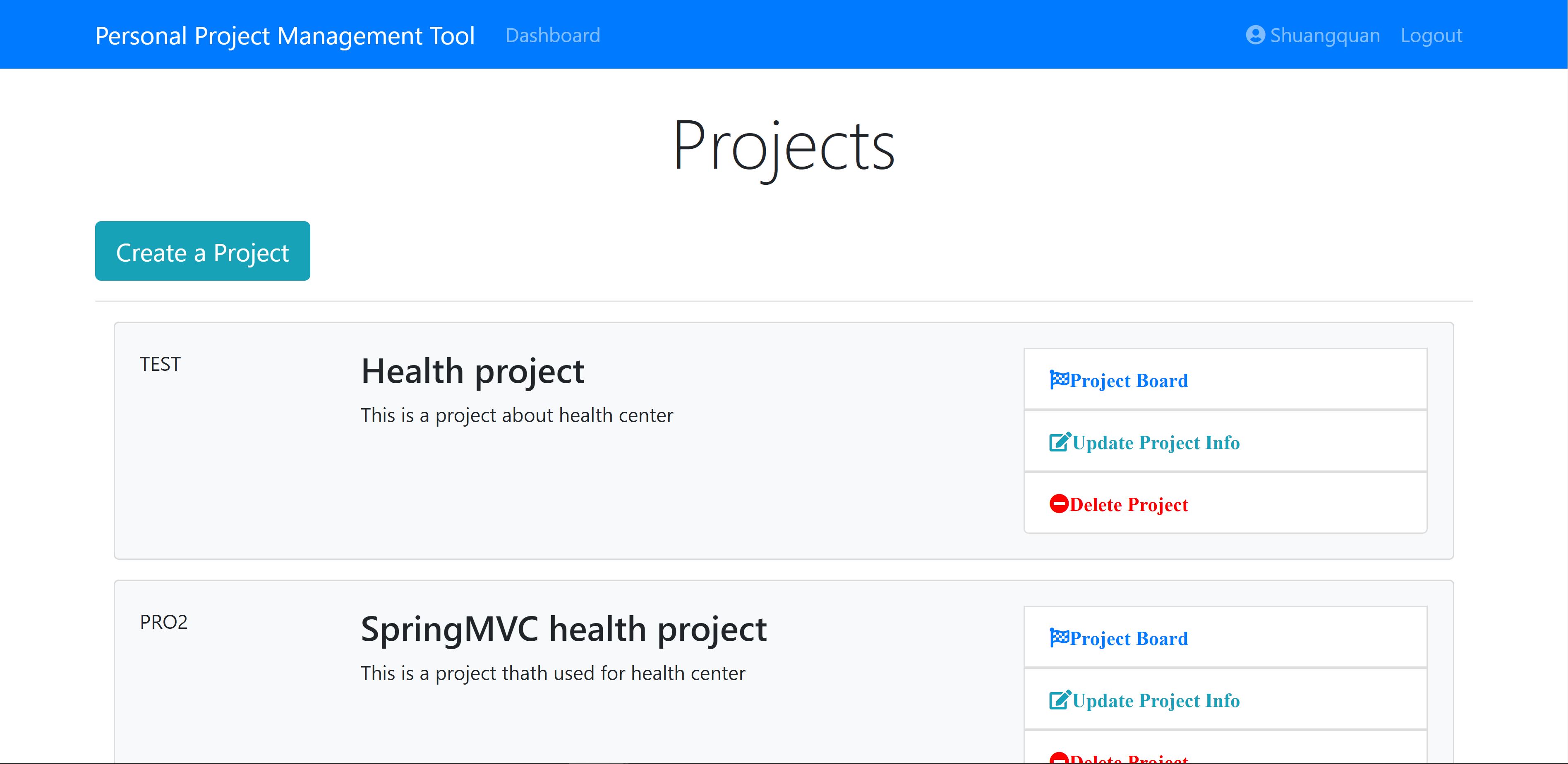 GitHub - Shuangquan-Fu/ppmtool: Personal Project Manegement Tool