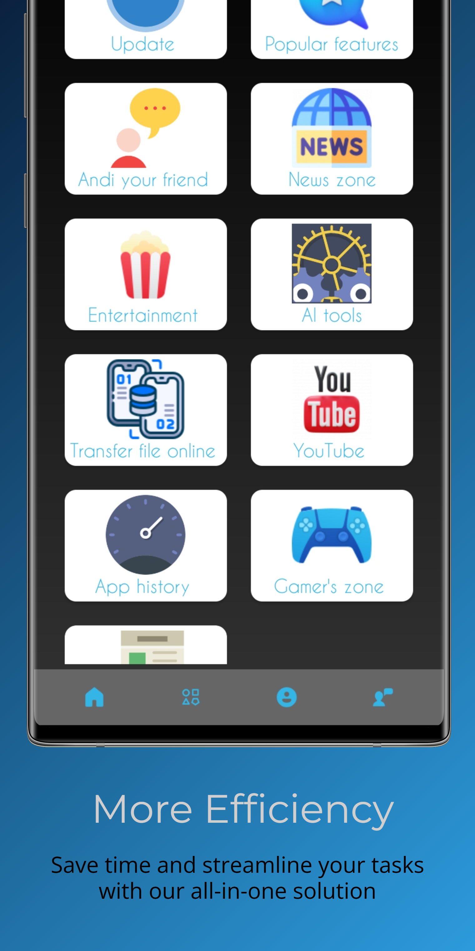 Creation zone interface - Light mode