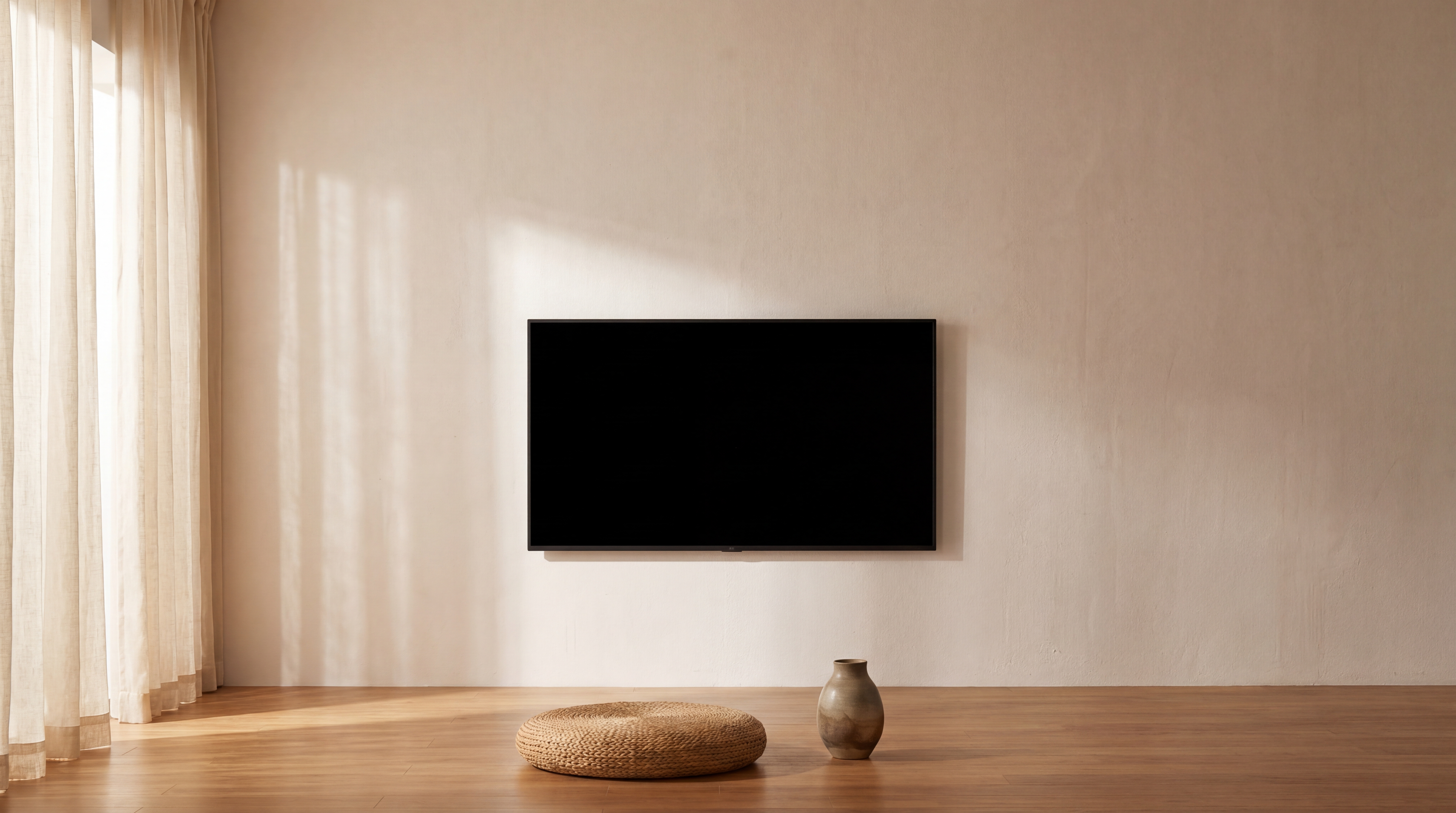 壁掛けテレビと収納の3軸を分解する考え方を示すイラスト