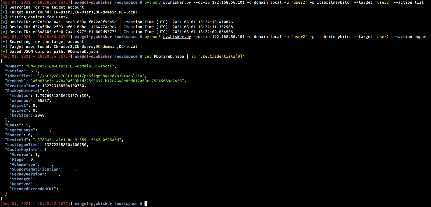 pywhisker - export