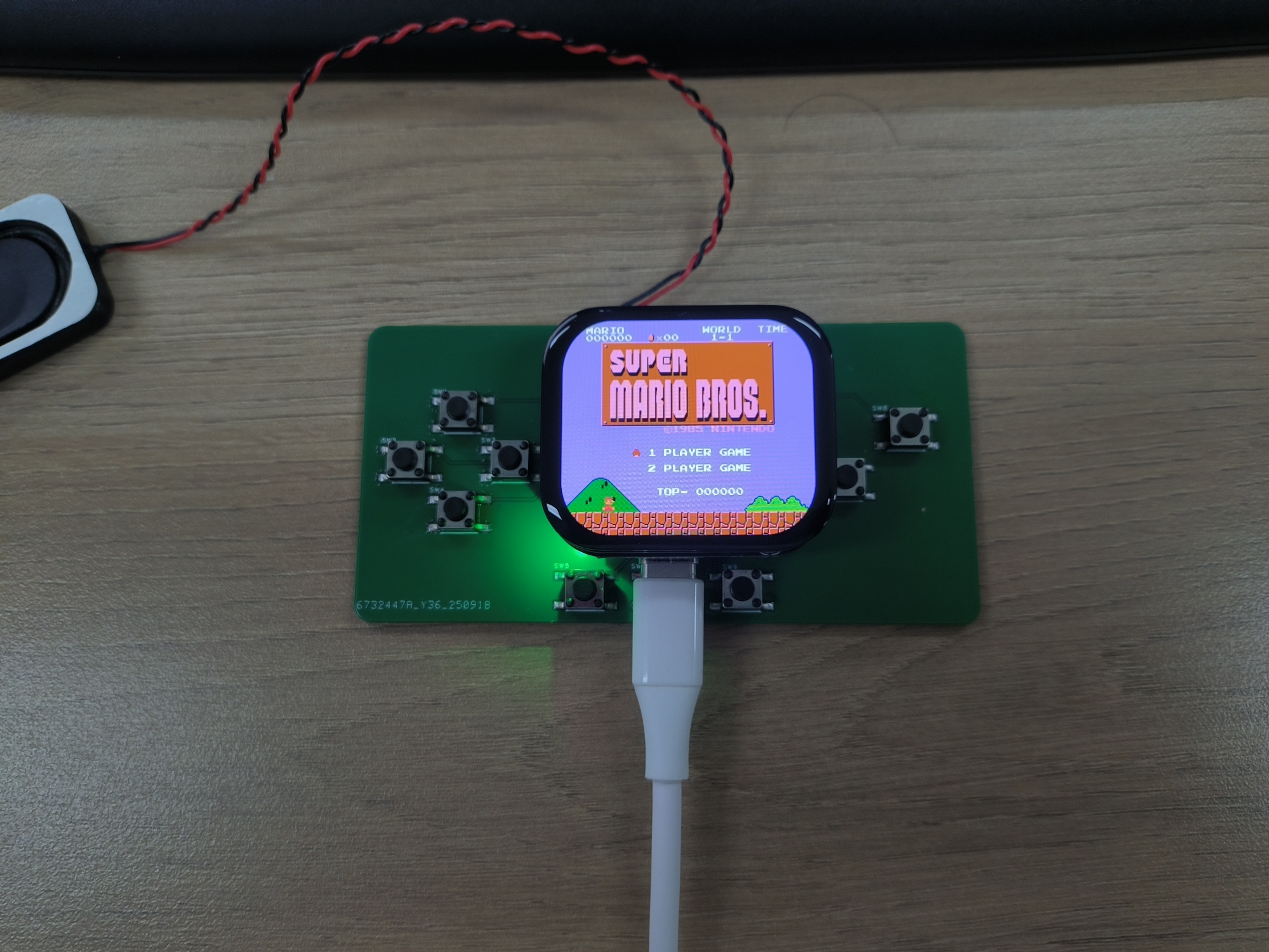 Pocket Pi running a game
