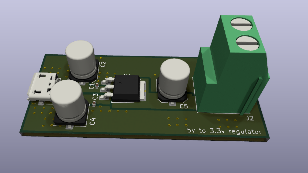 Voltage regulator-5v to-3.3v, from the project README