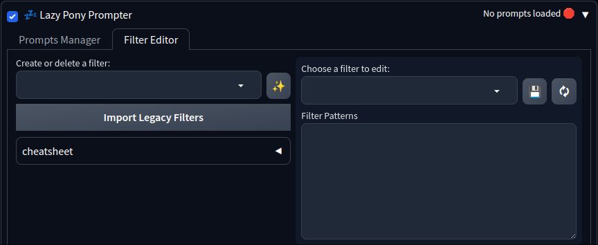 Filter Editor