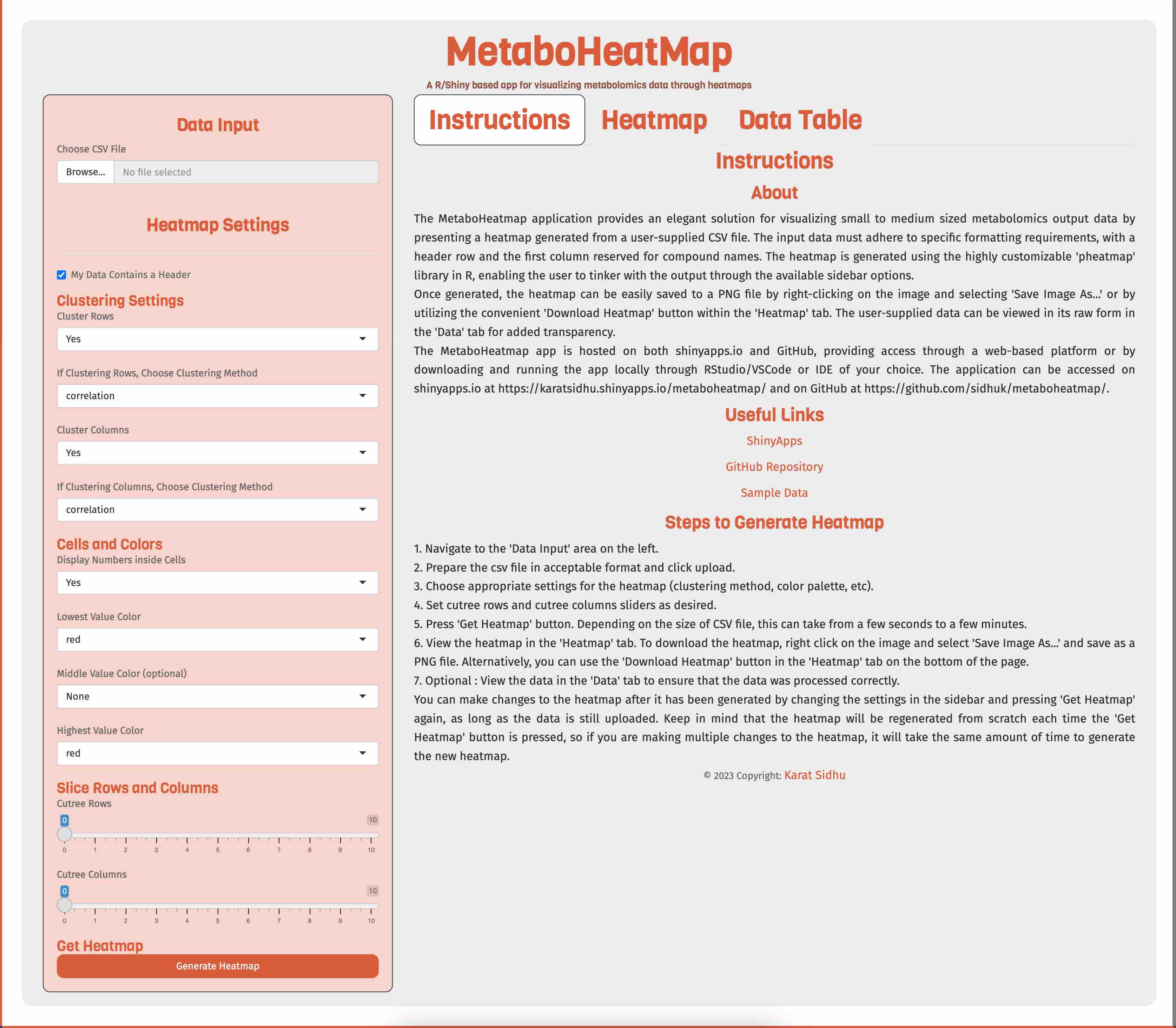 MetaboHeatMap