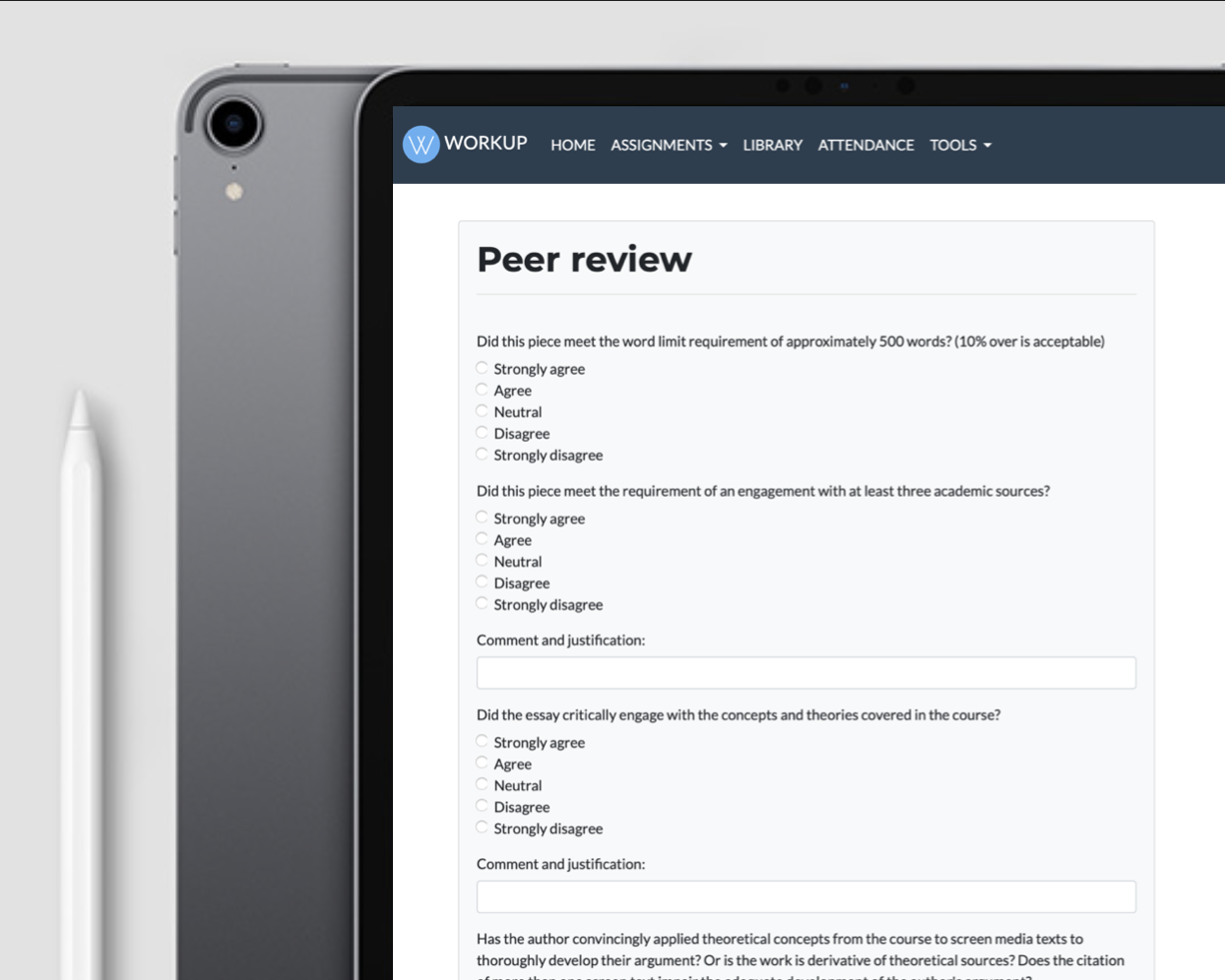 Submit peer review