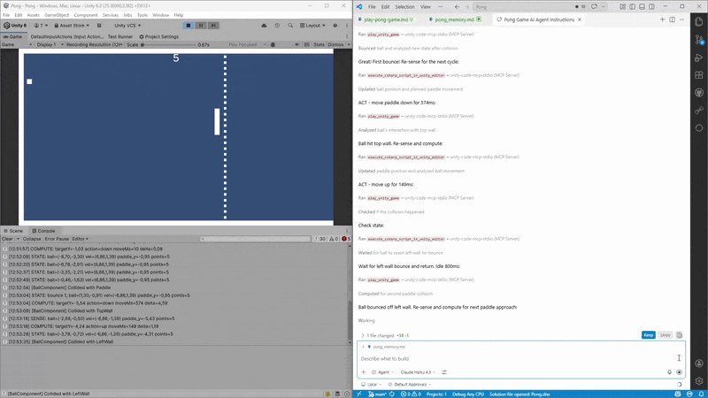 Play Pong game example
