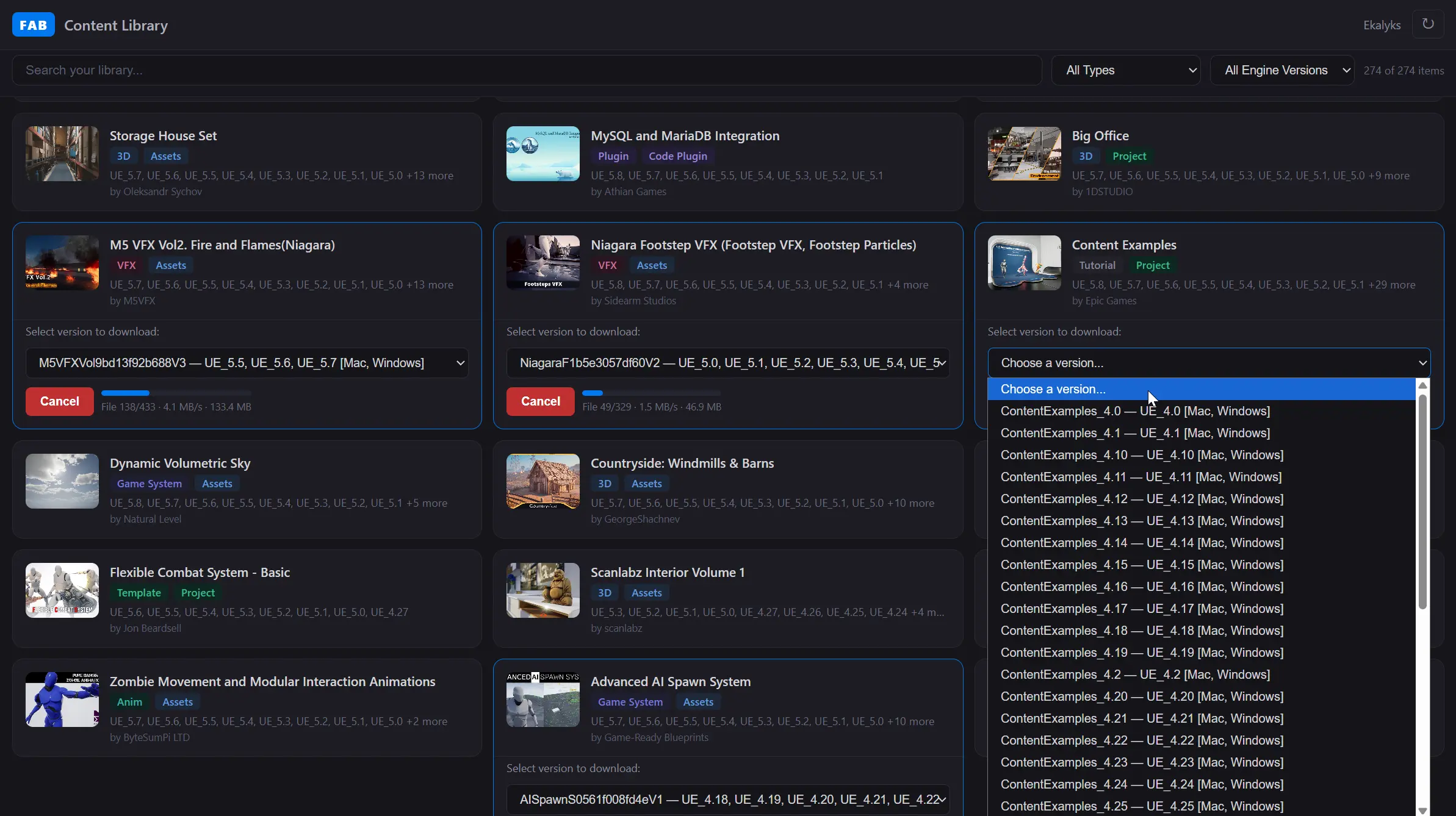 Fab Content Downloader screenshot