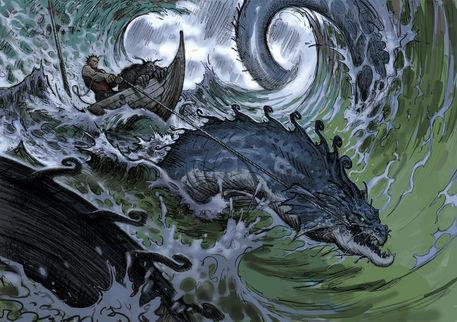 Imagine from: https://thevikingdragon.com/blogs/news/thor-the-giants-kettle-and-the-midgard-serpent