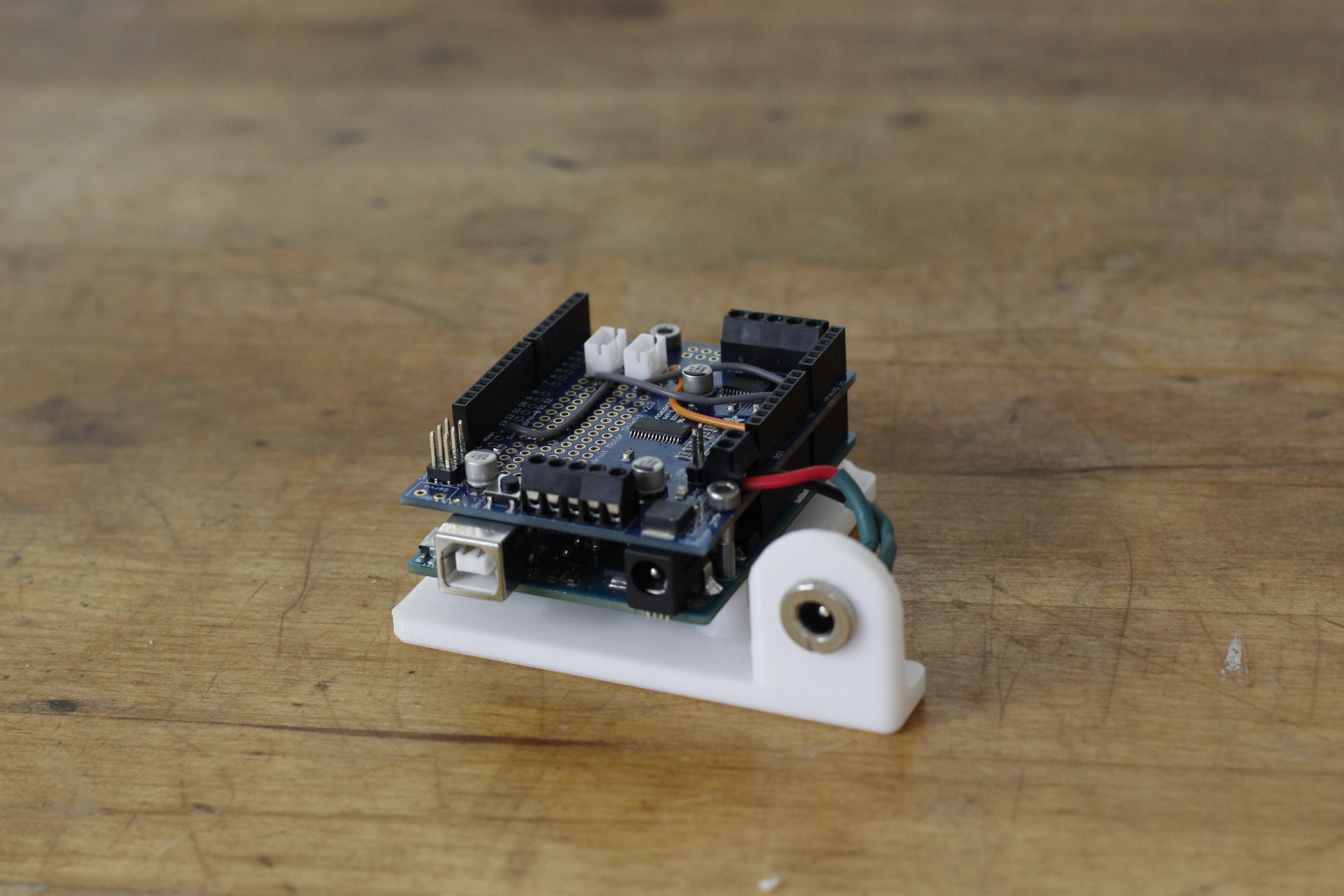 Photo of Adafruit Motor Shield Implementation