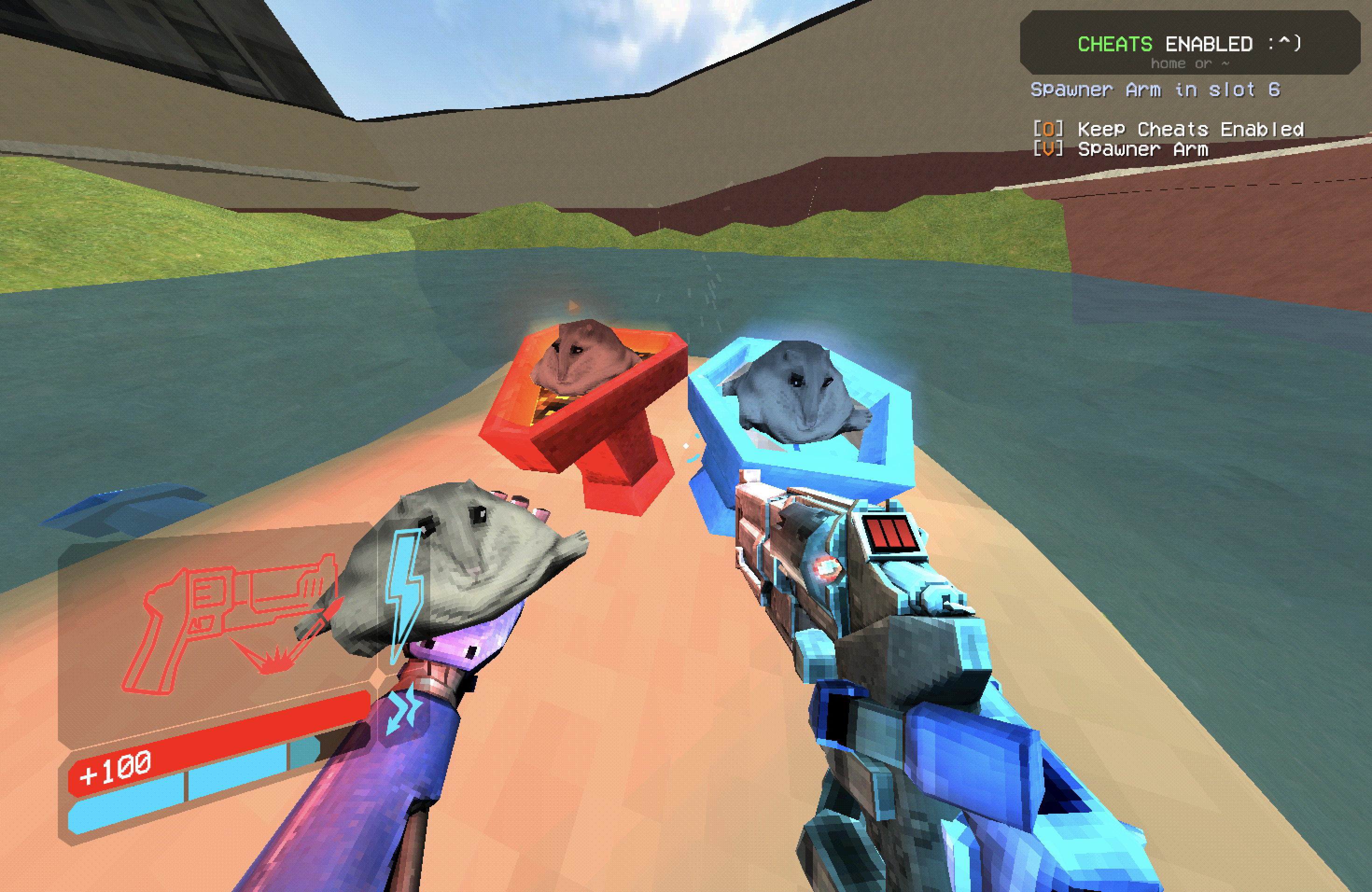 Red and Blue Florps on Altars