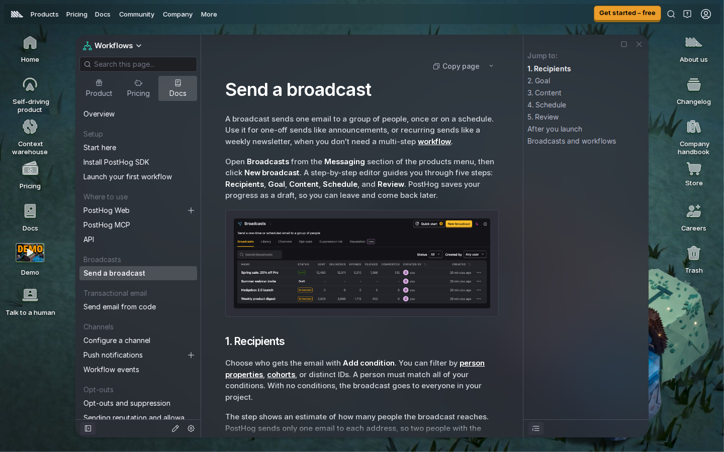 Sidebar after, dark