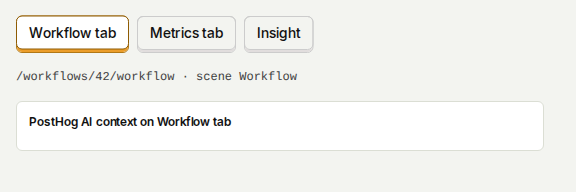 Workflow tab keeps both chips closed