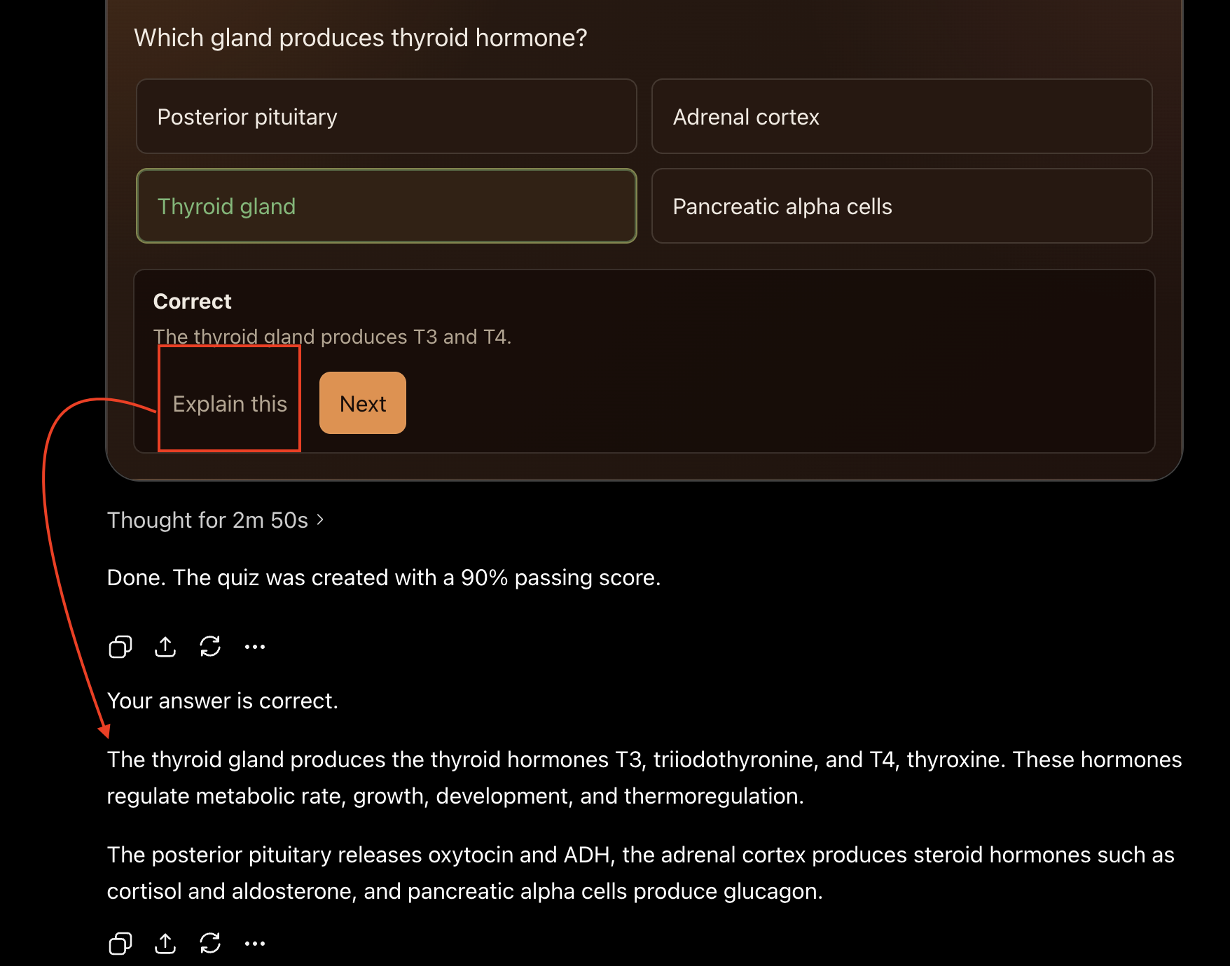 Explain this follow-up in ChatGPT
