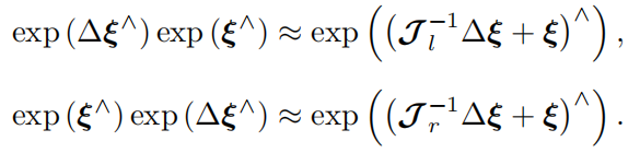在SE(3)上同样有线性化公式