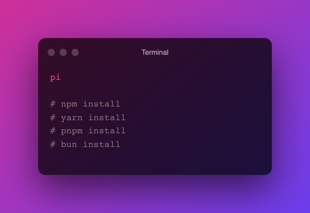 Install dependencies example