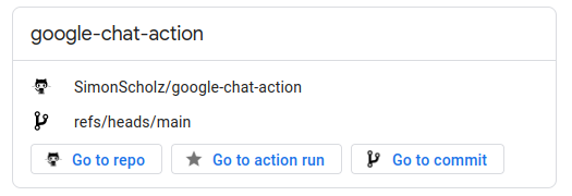 Bare Minimum Google Chat Card