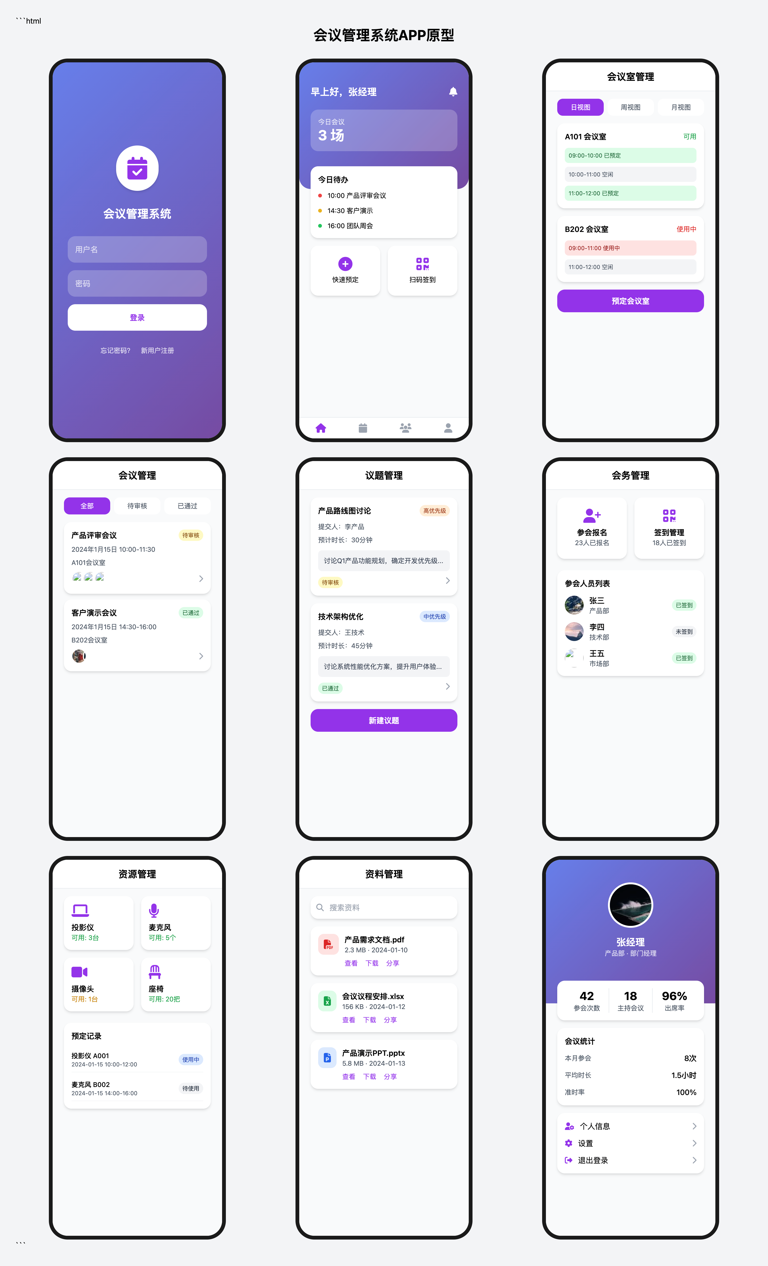 生成的APP原型