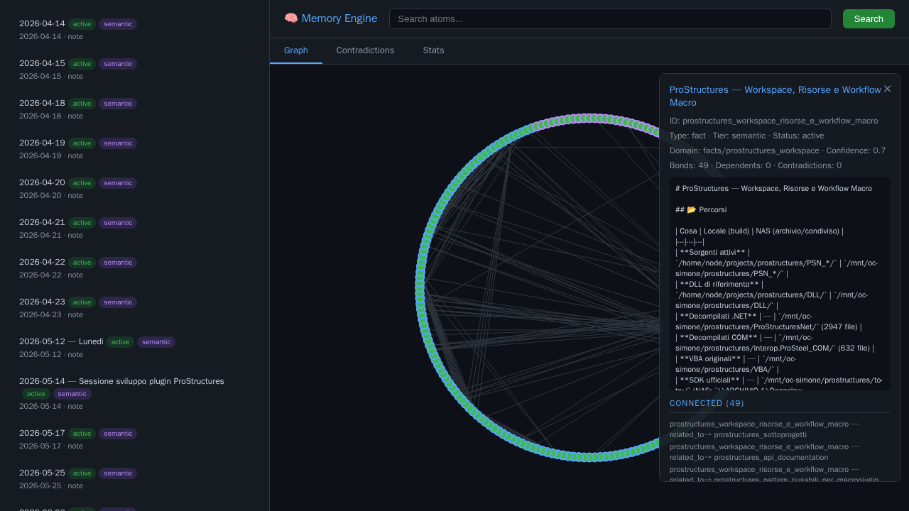 Memory Engine Web UI — graph explorer