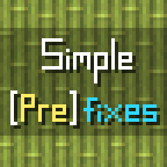 Simple Prefixes logo. It pictures the text 'Simple Prefixes' rendered over bamboo blocks