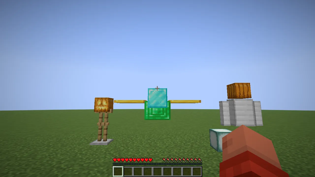 Typing /hidemodels, then clicking a dragon and a golem away and the dragon back