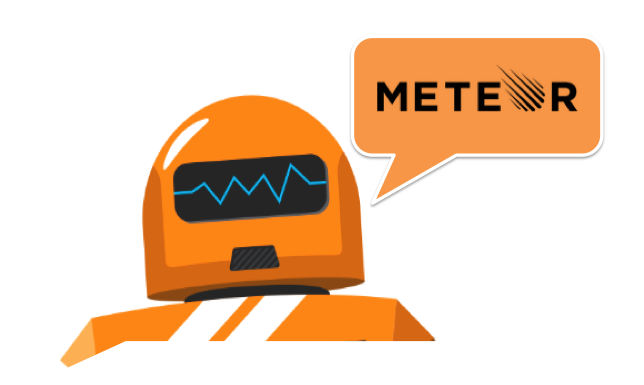 Image of hubot chatting up Meteor