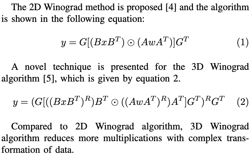 3D Winograd Algorithm