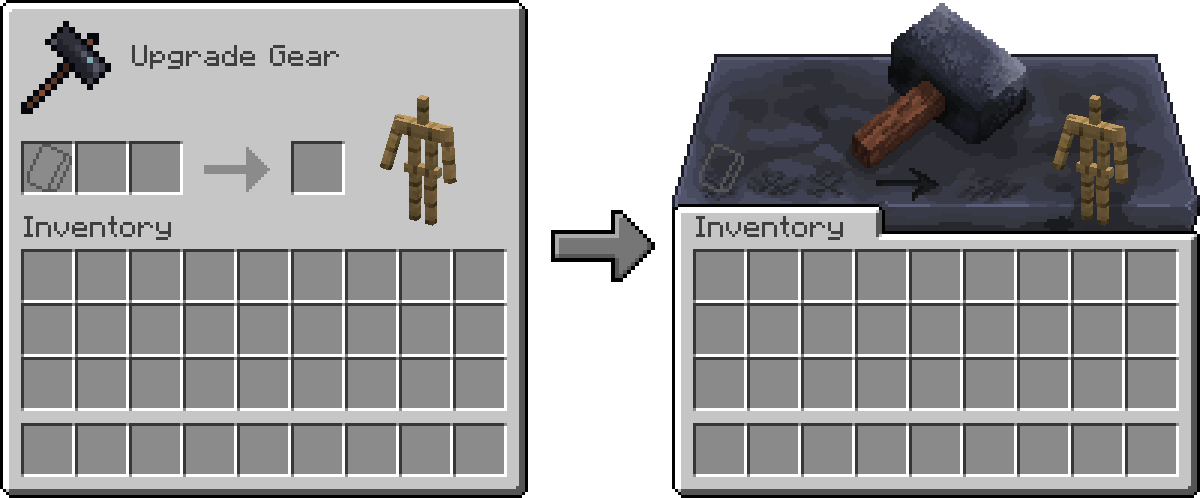 Sinnelar - Minecraft Improved Smithing Table resource pack