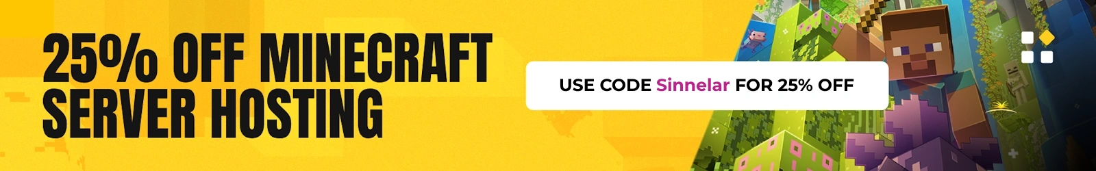 Sparked Host Promo Code 2026 - 25% OFF Minecraft Server Hosting with Code Sinnelar