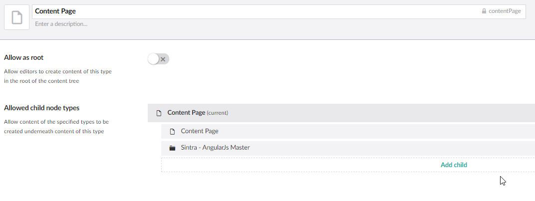 enable angular js unde content type page of umbraco