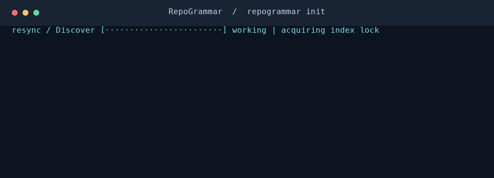 RepoGrammar indexing a temporary fixture repository