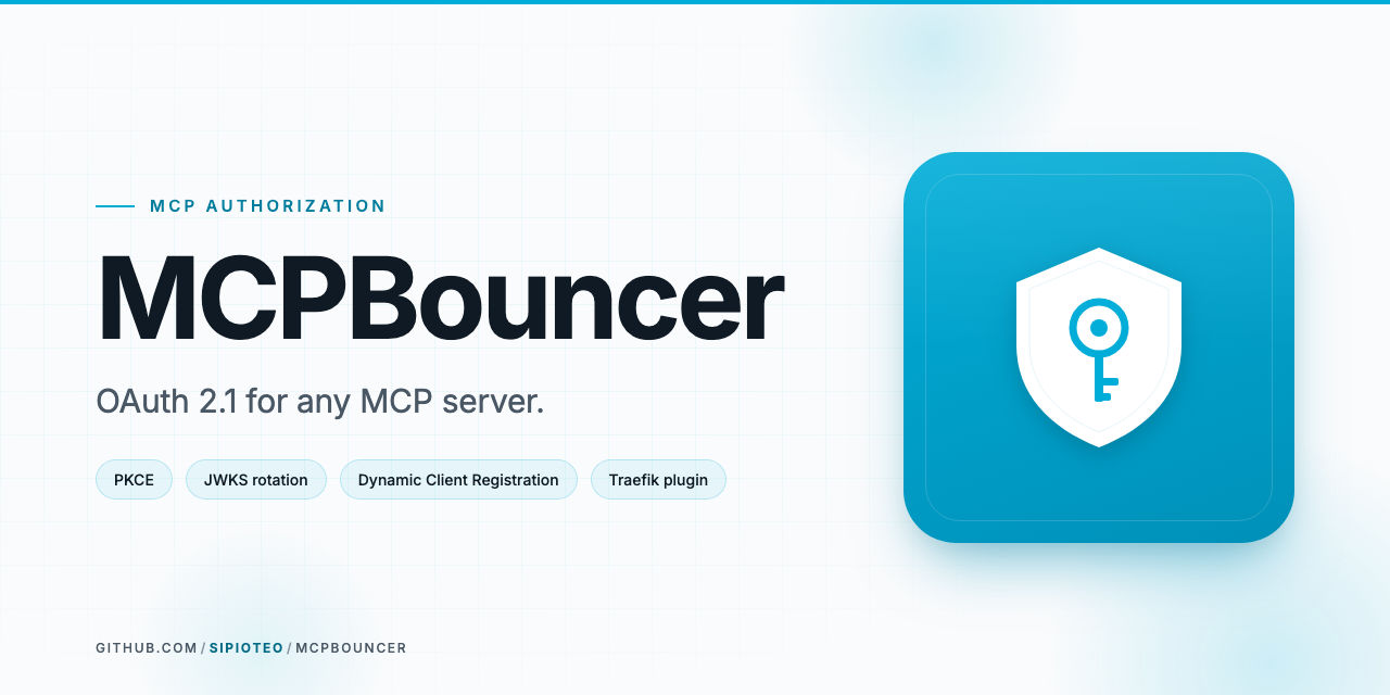 MCPBouncer — OAuth 2.1 for any MCP server