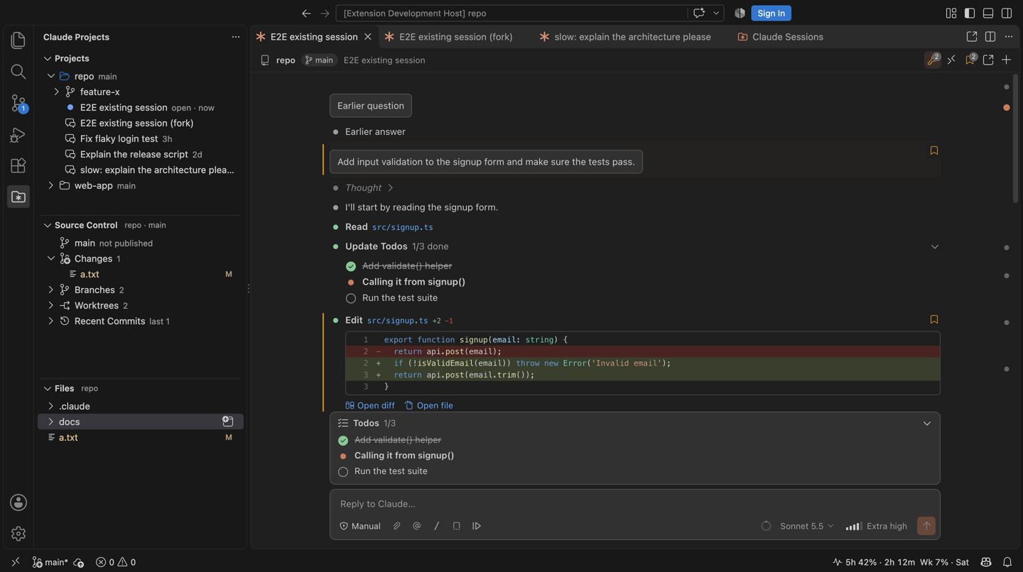 Bookmarked messages in a chat