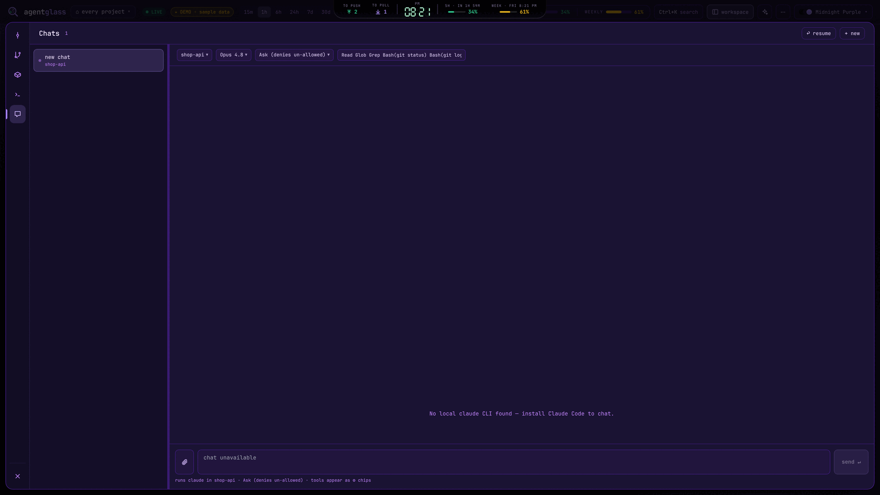 chat panel