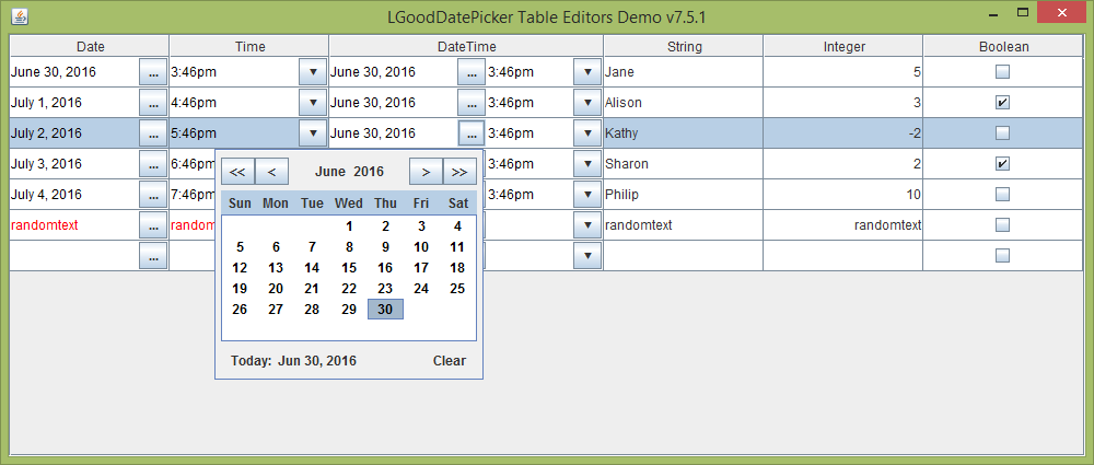 Java date add. Таблицы Swing. Java Swing Table. Табличный редактор php. Тайминг тейбл эдитор.