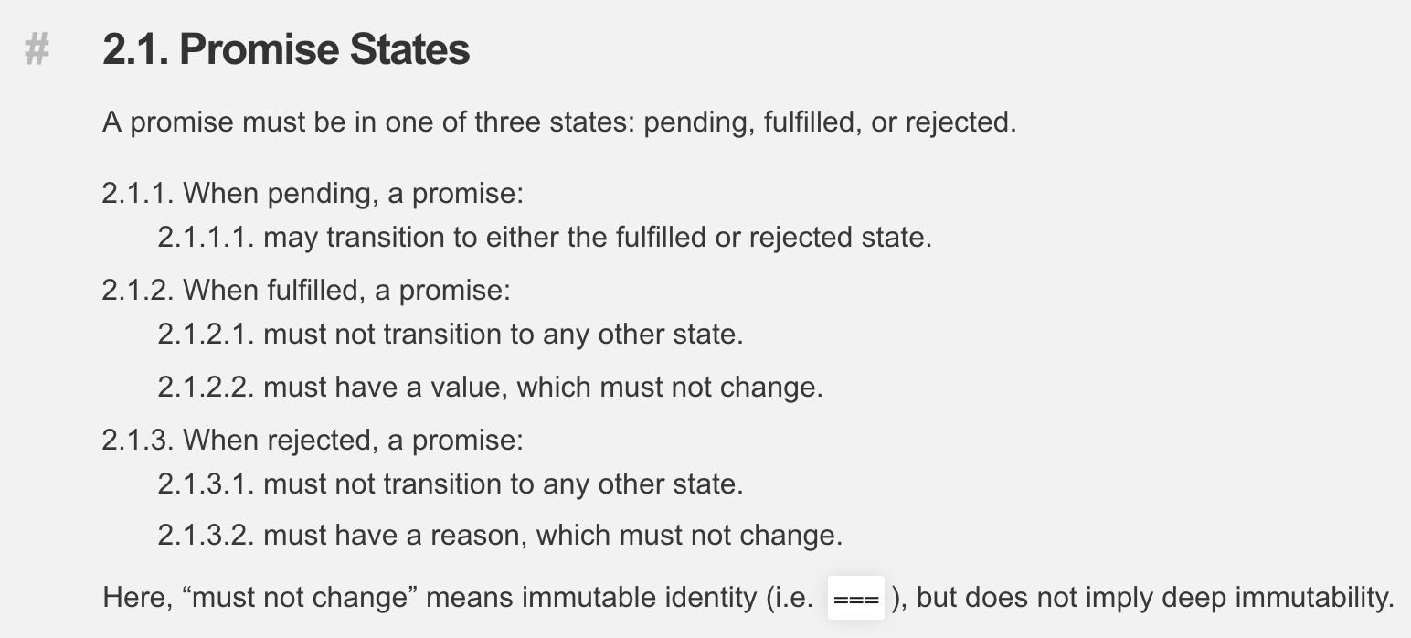 Promise States