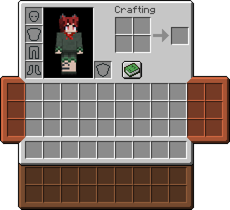 Preview image of inventory with a pouch, an upgraded pouch, and upgraded satchel equipped