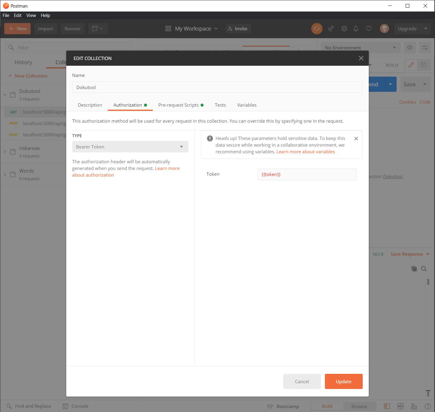 Keycloak Postman Pre Request