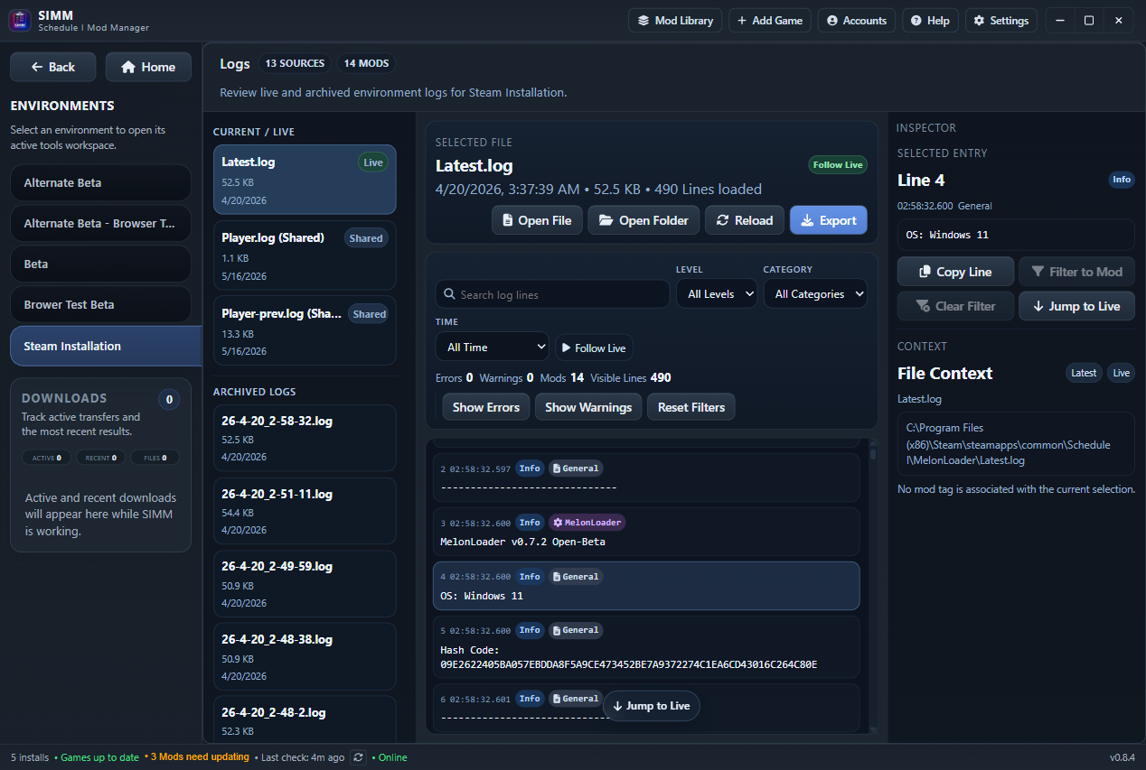 Schedule I Mod Manager (SIMM) at Schedule I Nexus - Mods and community