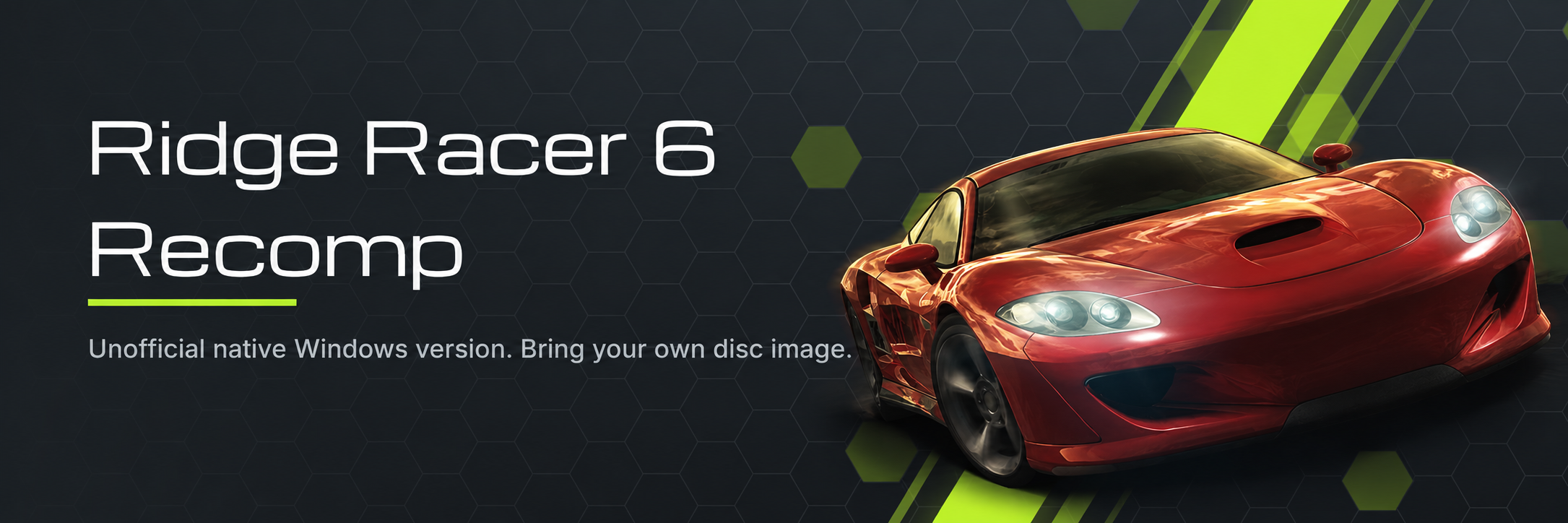Ridge Racer 6 Recomp: unofficial native Windows version